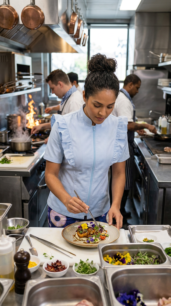 Truffle Ruffle Chef Coat